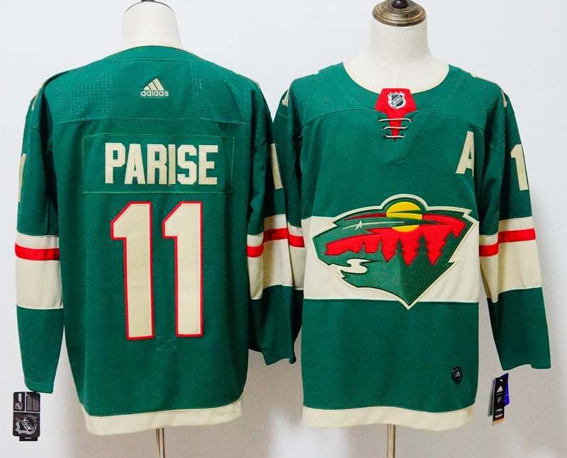 Minnesota Wild Green PARISE #11 NHL Jersey
