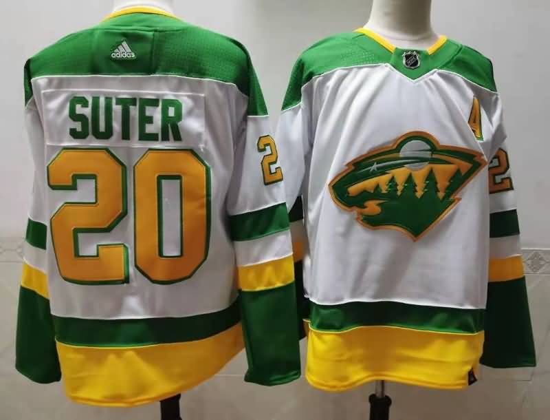 Minnesota Wild SUTER #20 White NHL Jersey