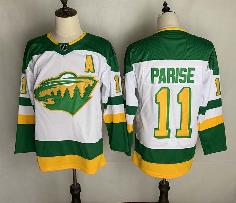 Minnesota Wild White PARISE #11 NHL Jersey