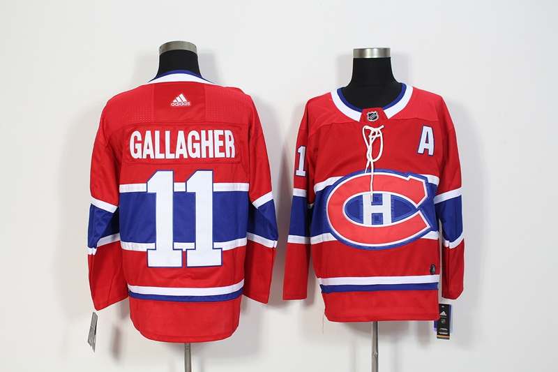 Montreal Canadiens Red GALLAGHER #11 NHL Jersey