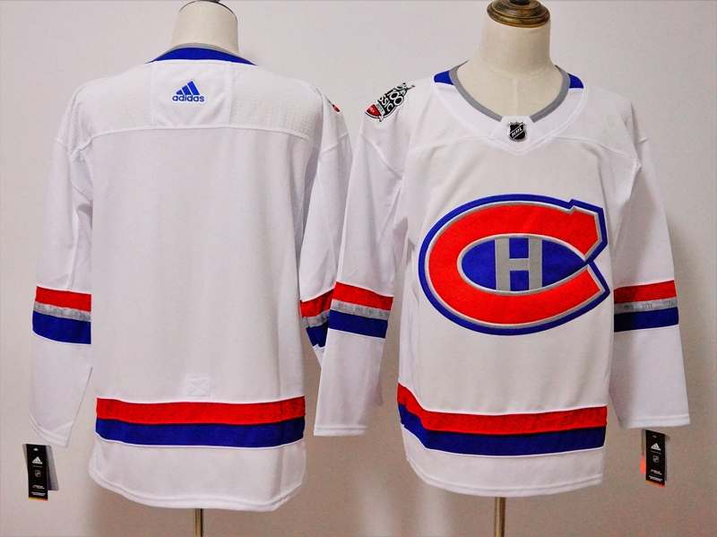 Montreal Canadiens White NHL Jersey Custom 02