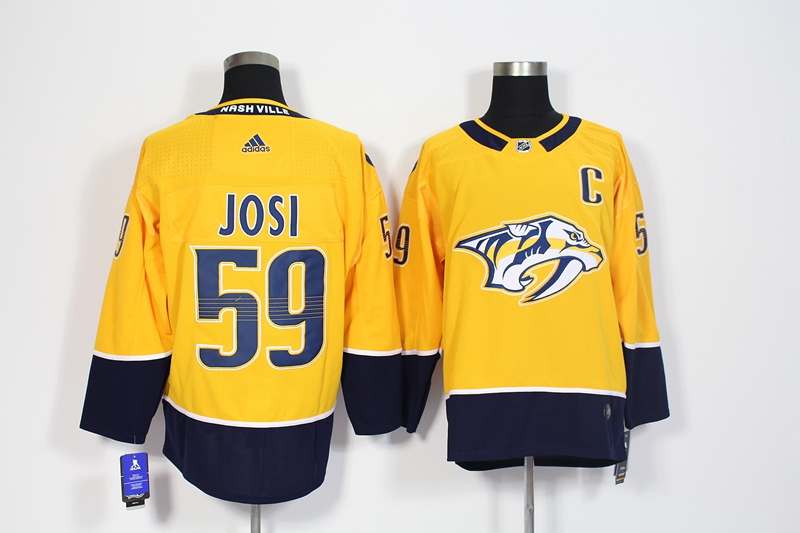 Nashville Predators Yellow JOSI #59 NHL Jersey