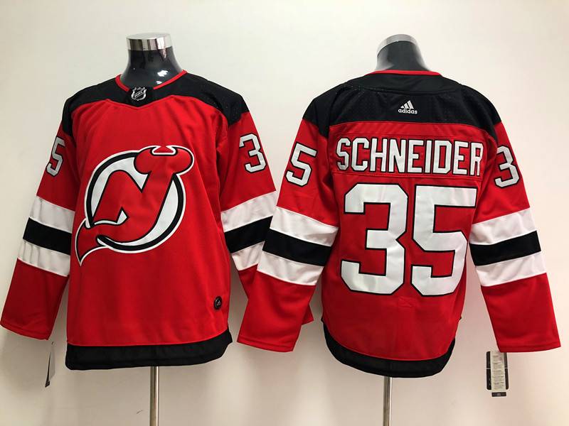 New Jersey Devils Red SCHNEIDER #35 NHL Jersey