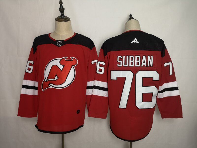 New Jersey Devils Red SUBBAN #76 NHL Jersey