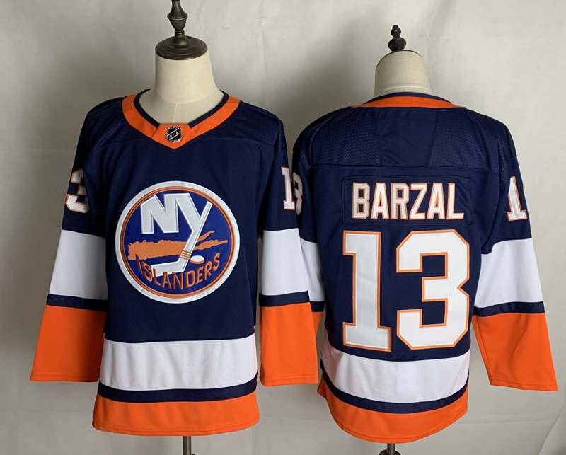 New York Islanders Dark Blue BARZAL #13 NHL Jersey