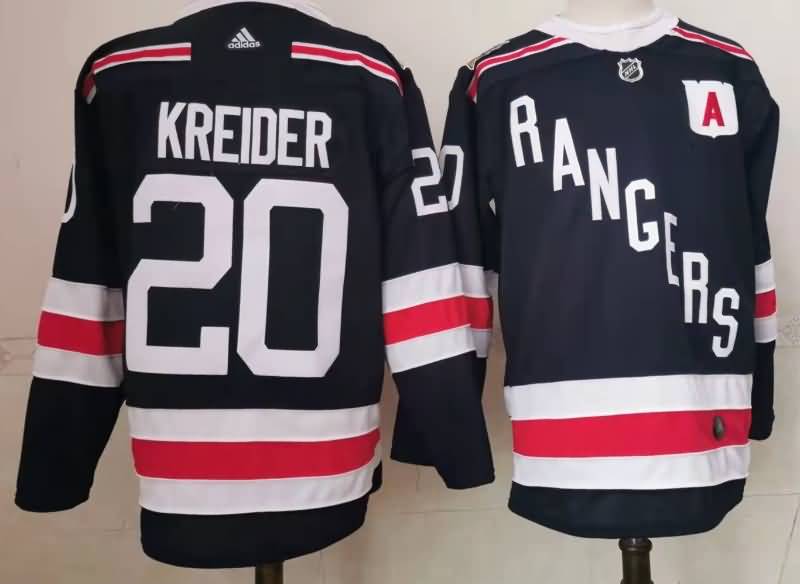 New York Rangers KREIDER #20 Dark Blue NHL Jersey