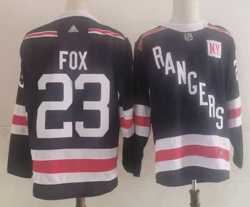 New York Rangers FOX #23 Dark Blue NHL Jersey