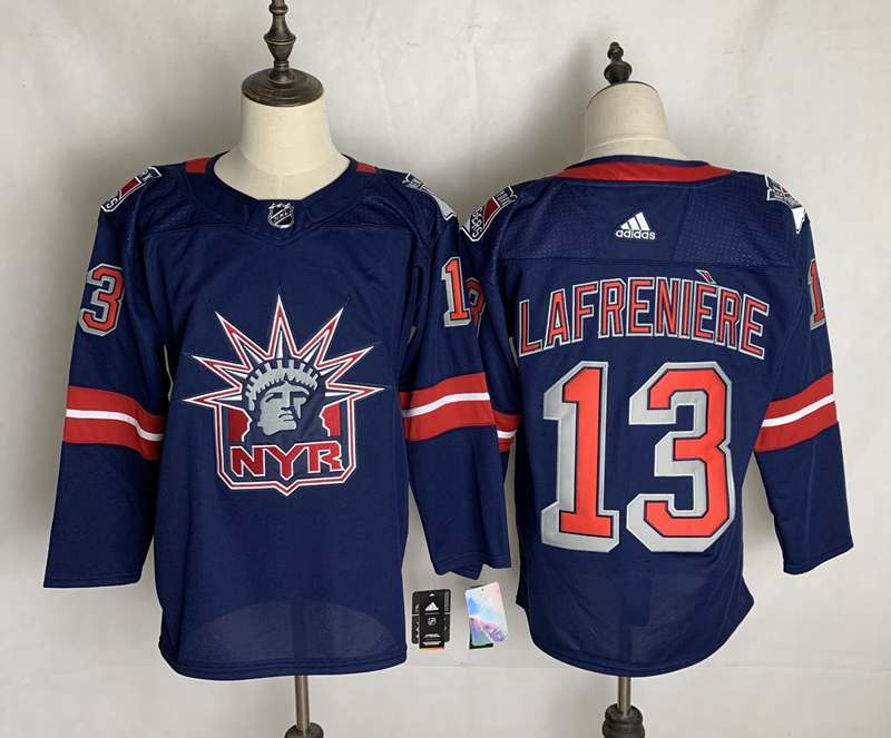 New York Rangers Dark Blue LAFRENIERE #13 Classics NHL Jersey