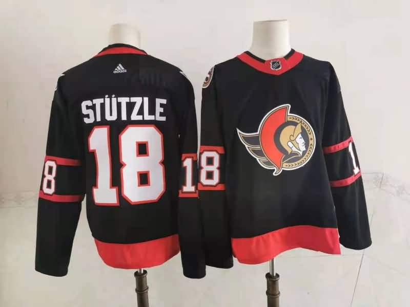 Ottawa Senators STUTZLE #18 Black NHL Jersey