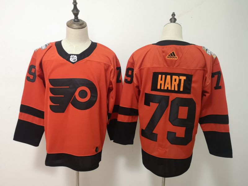 Philadelphia Flyers Orange HART #79 NHL Jersey 02