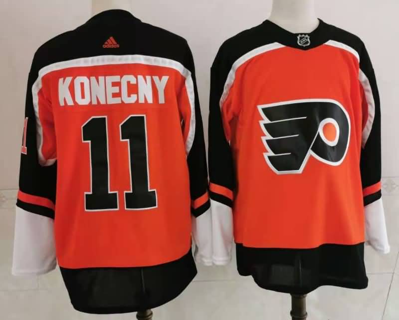 Philadelphia Flyers KONECNY #11 Orange NHL Jersey 02