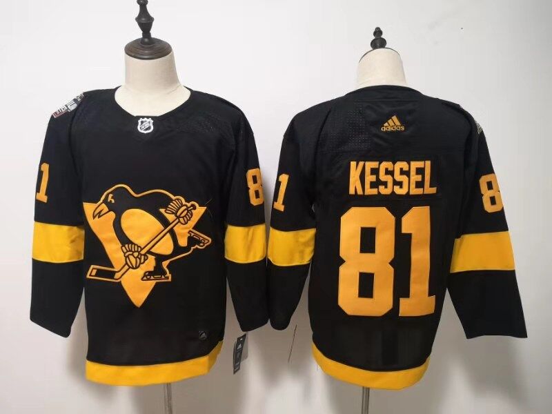 Pittsburgh Penguins Black KESSEL #81 NHL Jersey 02