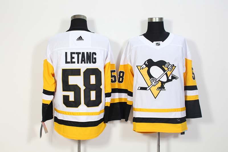 Pittsburgh Penguins White LETANG #58 NHL Jersey