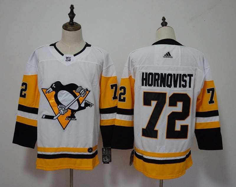 Pittsburgh Penguins White HORNOVIST #72 NHL Jersey