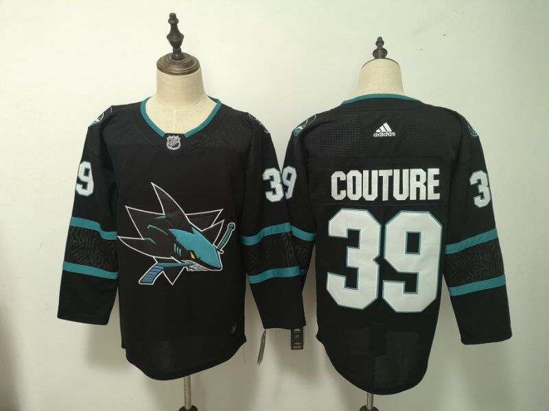 San Jose Sharks Black COUTURE #39 NHL Jersey