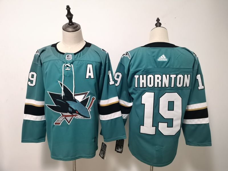 San Jose Sharks Blue THORNTON #19 NHL Jersey