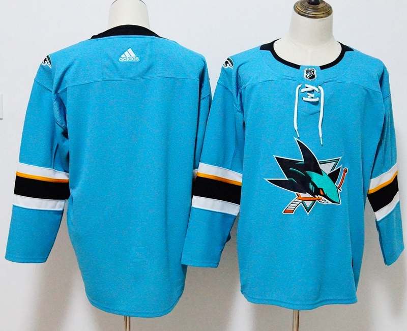 San Jose Sharks Blue NHL Jersey Custom