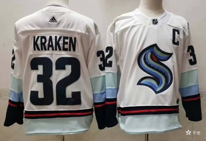 Seattle Kraken KRAKEN #32 White NHL Jersey