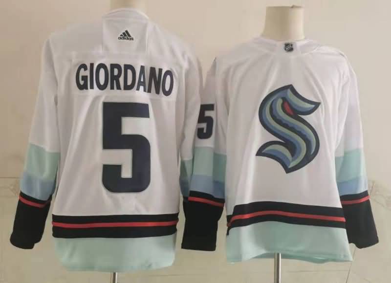 Seattle Kraken GIORDANO #5 White NHL Jersey