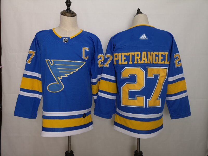 St Louis Blues Blue PIETRANGELO #27 NHL Jersey 02