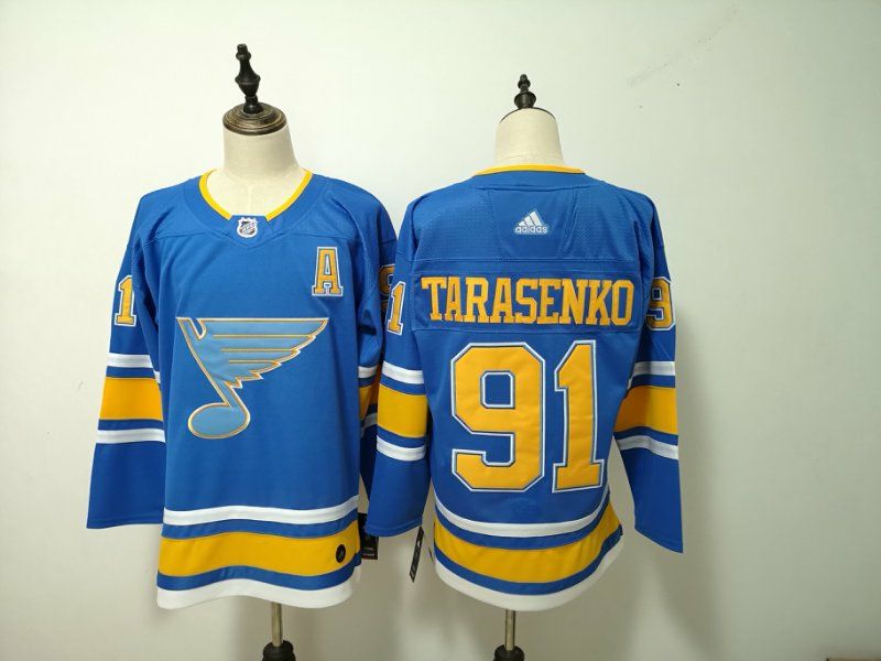 St Louis Blues Blue TARASENKO #91 NHL Jersey 02