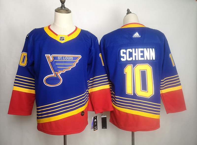 St Louis Blues Blue SCHENN #10 Classics NHL Jersey