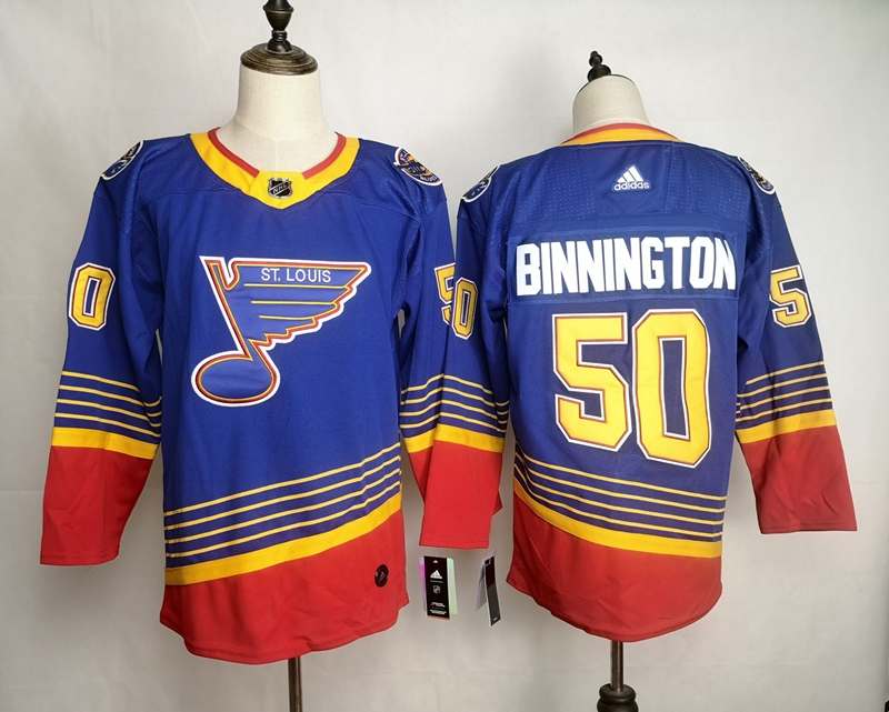 St Louis Blues Blue BINNINGTON #50 Classics NHL Jersey