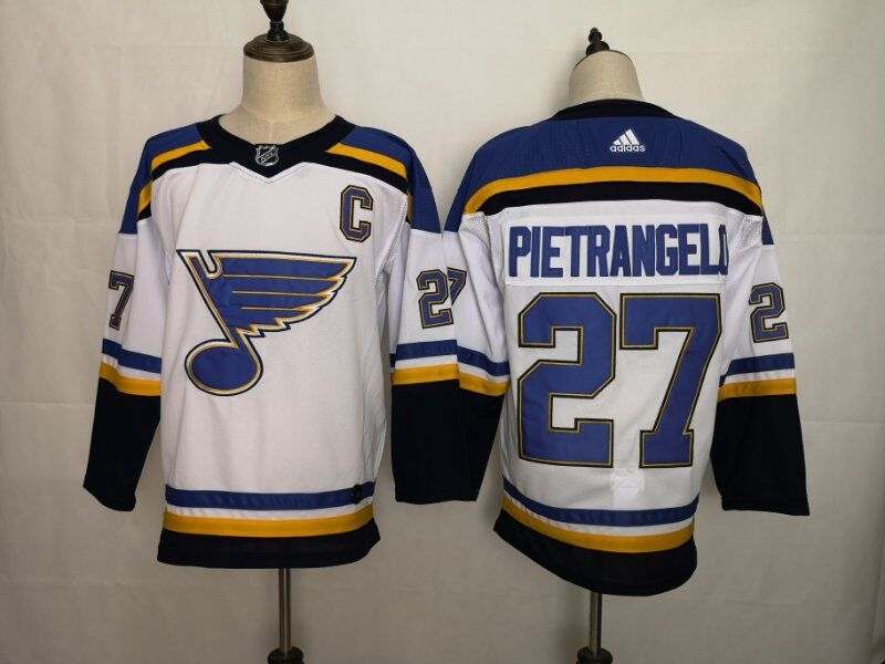 St Louis Blues White PIETRANGELO #27 NHL Jersey