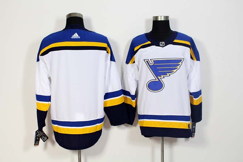 St Louis Blues White NHL Jersey Custom