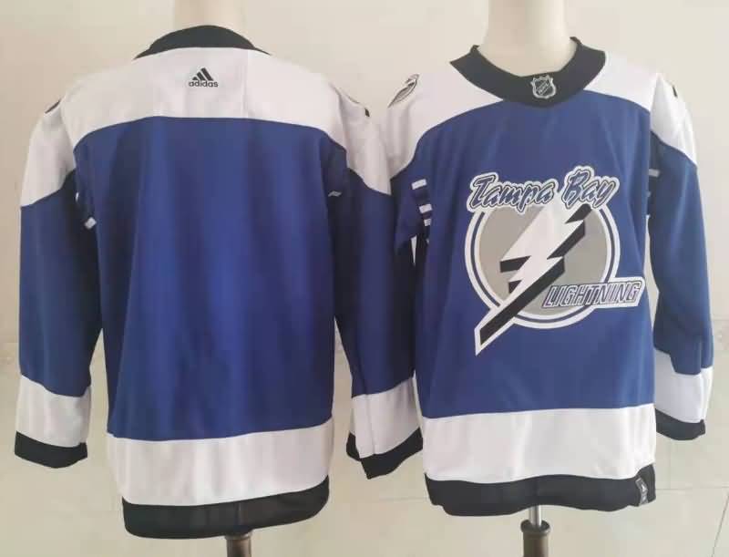 Tampa Bay Lightning Custom Blue NHL Jersey 02