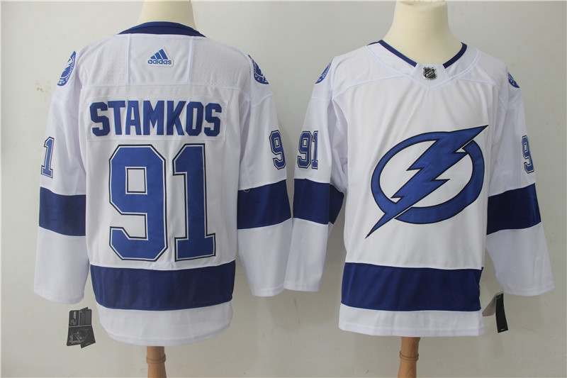 Tampa Bay Lightning White STAMKOS #91 NHL Jersey