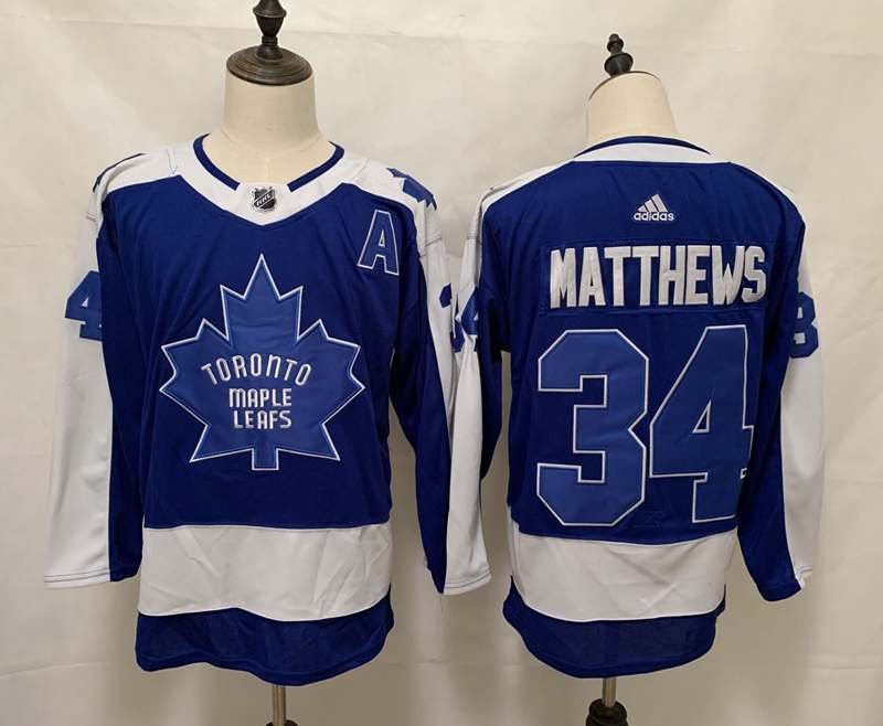 Toronto Maple Leafs Blue MATTHEWS #34 Classics NHL Jersey