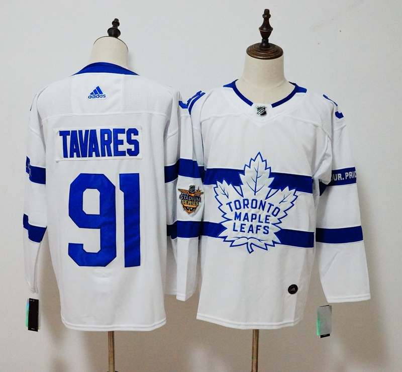 Toronto Maple Leafs White TAVARES #91 NHL Jersey 02