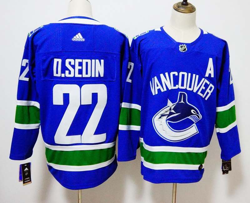 Vancouver Canucks Blue OSEDIN #22 NHL Jersey