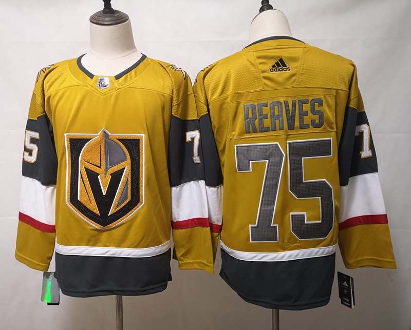 Vegas Golden Knights Golden REAVES #75 NHL Jersey