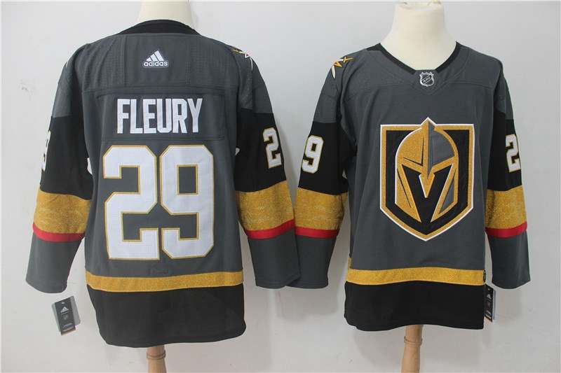 Vegas Golden Knights Grey FLEURY #29 NHL Jersey