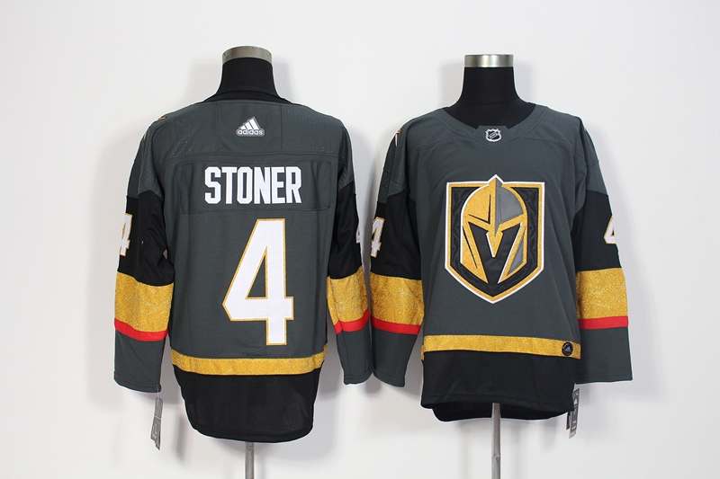Vegas Golden Knights Grey STONER #4 NHL Jersey
