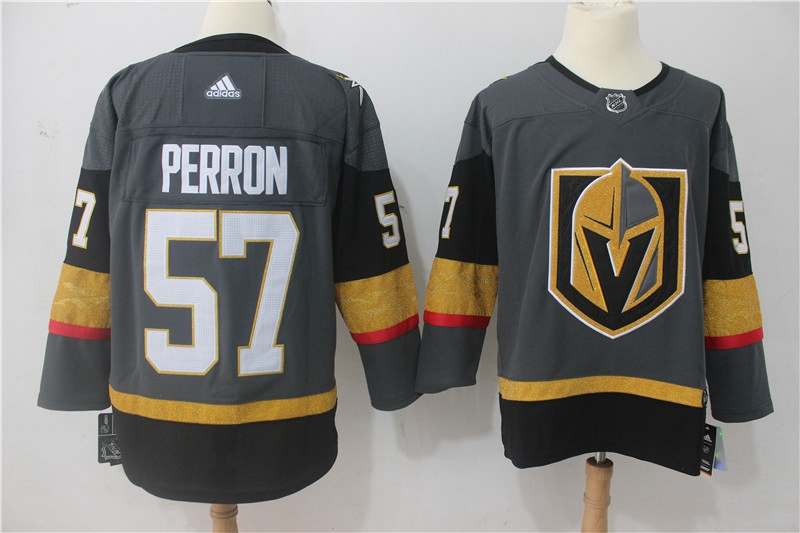 Vegas Golden Knights Grey PERRON #57 NHL Jersey