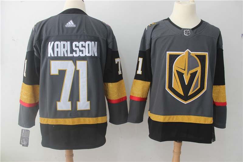 Vegas Golden Knights Grey KARLSSON #71 NHL Jersey