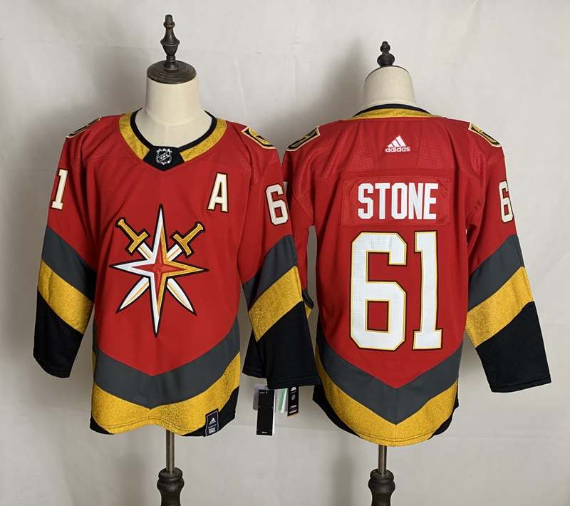 Vegas Golden Knights Red STONE #61 NHL Jersey
