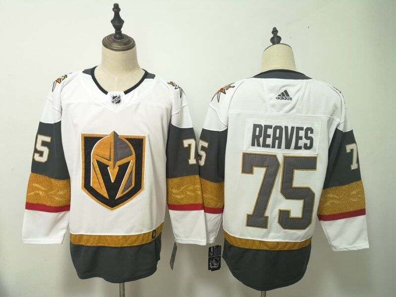 Vegas Golden Knights White REAVES #75 NHL Jersey