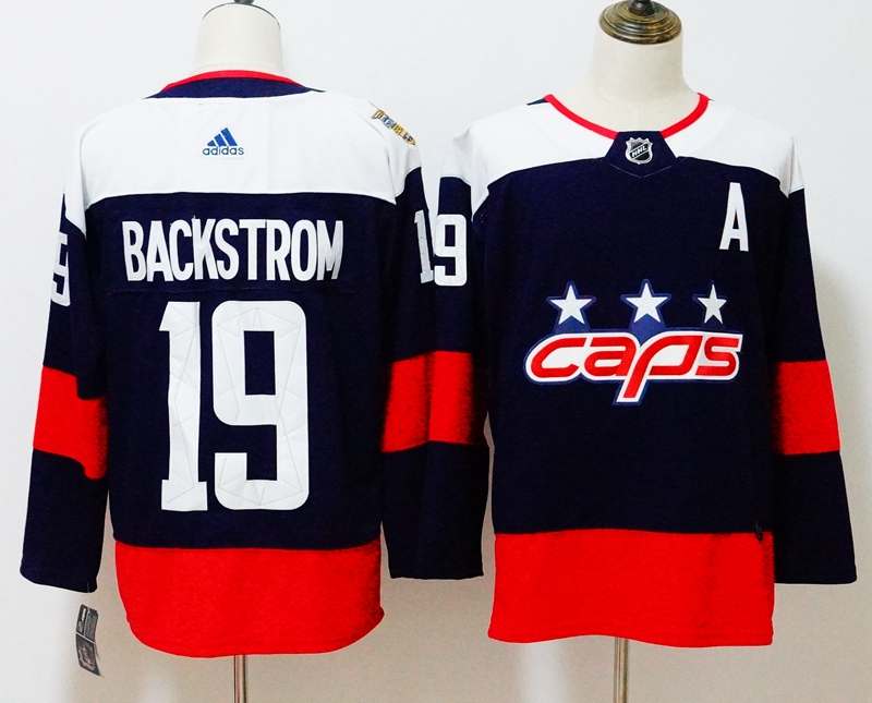 Washington Capitals Dark Blue BACKSTROM #19 NHL Jersey