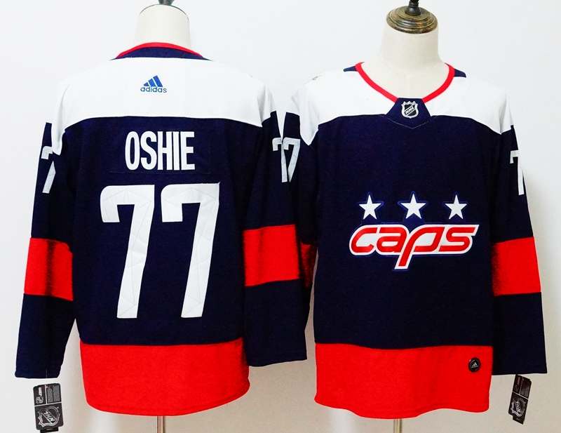 Washington Capitals Dark Blue OSHIE #77 NHL Jersey