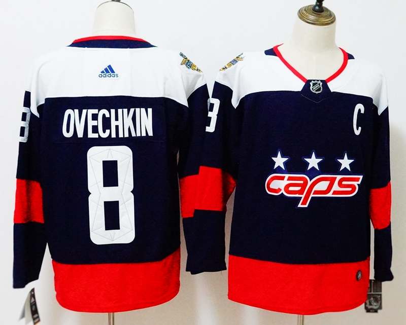 Washington Capitals Dark Blue OVECHKIN #8 NHL Jersey