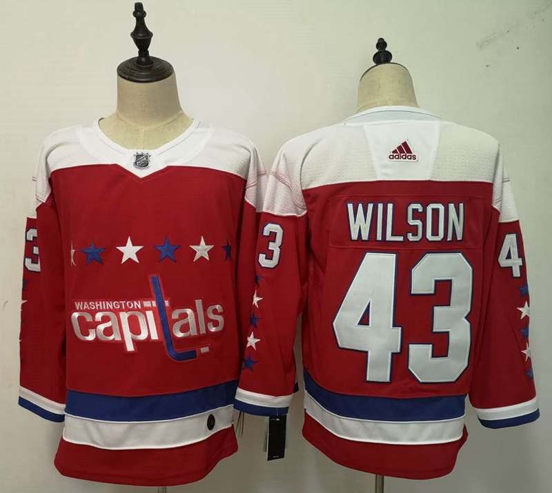 Washington Capitals Red WILSON #43 NHL Jersey 02