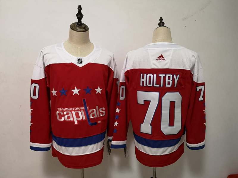 Washington Capitals Red HOLTBY #70 NHL Jersey 02