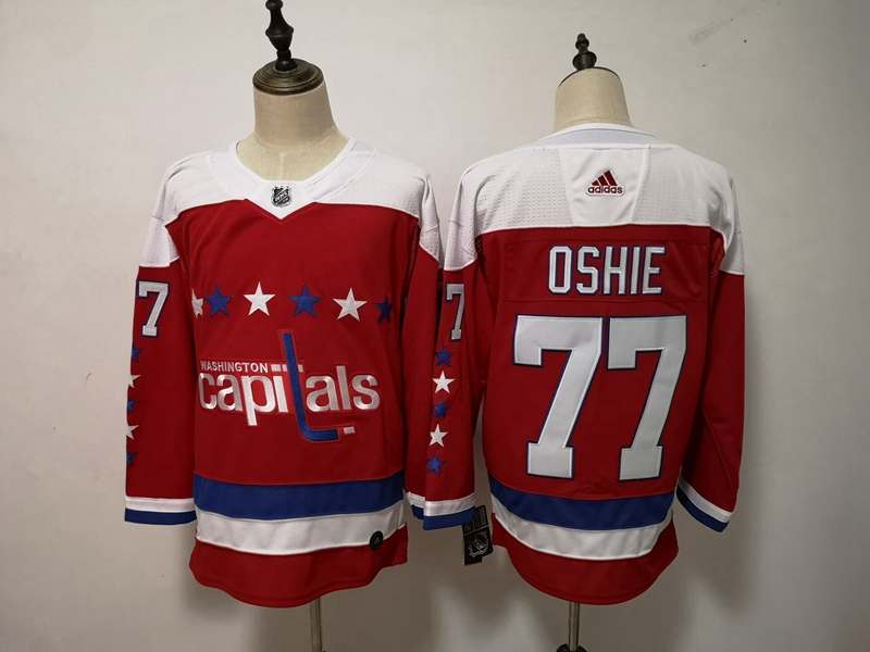 Washington Capitals Red OSHIE #77 NHL Jersey 02