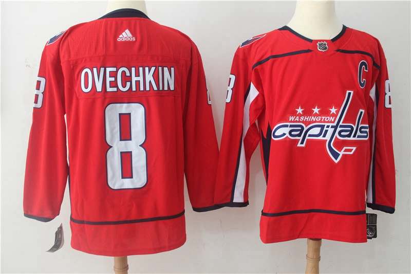 Washington Capitals Red OVECHKIN #8 NHL Jersey