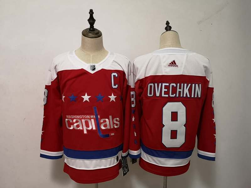 Washington Capitals Red OVECHKIN #8 NHL Jersey 02