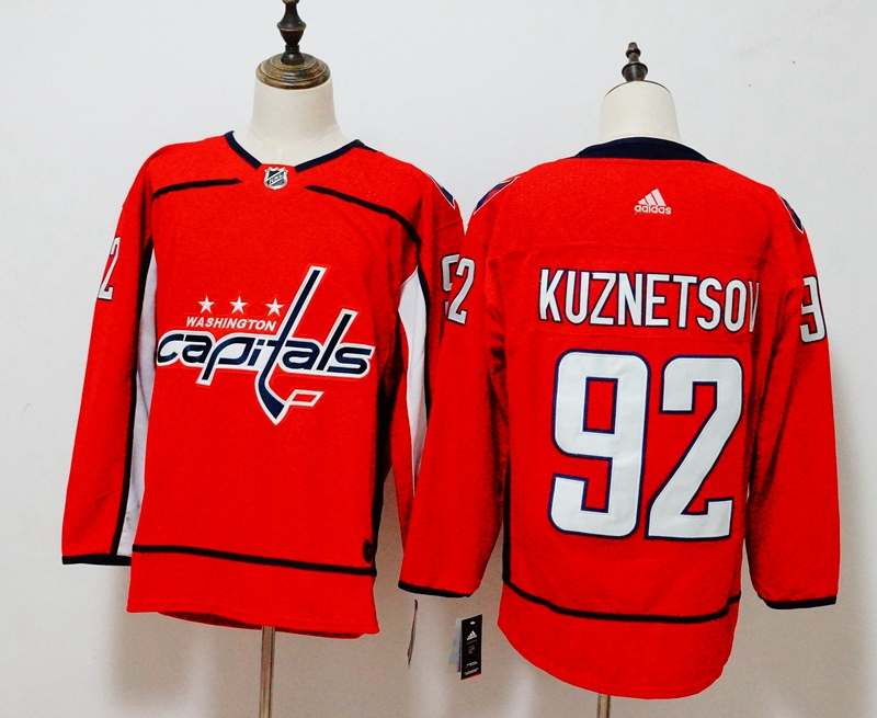 Washington Capitals Red KUZNETSOV #92 NHL Jersey